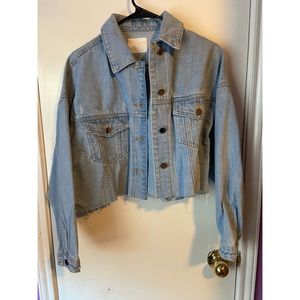 jet setter black denim jacket